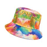 Maxbell Bucket Hat Tie Dye UV Protection Wide Brim Sun Hat for Travel Hunting Hiking Orange