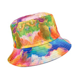 Maxbell Bucket Hat Tie Dye UV Protection Wide Brim Sun Hat for Travel Hunting Hiking Orange