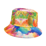 Maxbell Bucket Hat Tie Dye UV Protection Wide Brim Sun Hat for Travel Hunting Hiking Orange