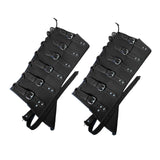 Maxbell Medieval Lace up Buckle Shoes Cover Photo Props for Cosplay Accessories Black