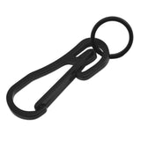 Maxbell Carabiner Keychain Hooks Quick Release Key Ring for Men Women black