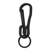 Maxbell Carabiner Keychain Hooks Quick Release Key Ring for Men Women black