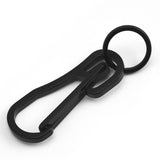 Maxbell Carabiner Keychain Hooks Quick Release Key Ring for Men Women black