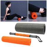Maxbell Spiky Ball Foam Roller Deep Tissue Muscle Roller Tool 3 in 1 for Exercise