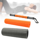 Maxbell Spiky Ball Foam Roller Deep Tissue Muscle Roller Tool 3 in 1 for Exercise
