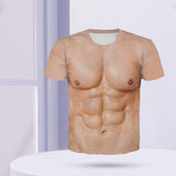 Maxbell Strong Muscle T Shirt Tee Tops Women 3D Short Sleeve Men Halloween 2XL