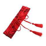 Maxbell Retro Style Women Satin Waist Belt Tied Waist Band for Girls Red