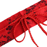 Maxbell Retro Style Women Satin Waist Belt Tied Waist Band for Girls Red