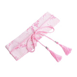 Maxbell Retro Style Women Satin Waist Belt Tied Waist Band for Girls Pink