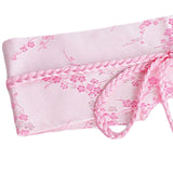Maxbell Retro Style Women Satin Waist Belt Tied Waist Band for Girls Pink