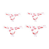 Maxbell Men Thong Underpants Comfortable Low Rise Transparent G String M