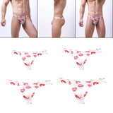 Maxbell Men Thong Underpants Comfortable Low Rise Transparent G String M