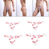 Maxbell Men Thong Underpants Comfortable Low Rise Transparent G String M