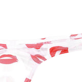 Maxbell Men Thong Underpants Comfortable Low Rise Transparent G String M
