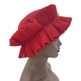 Maxbell Women African Turban Muslim Headscarf Hijab Head Wrap Headtie Headpiece Red