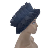 Maxbell Women African Turban Muslim Headscarf Hijab Head Wrap Headtie Headpiece Black