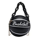 Maxbell Mini Shoulder Bag travel Leather Chain Tote Graphic Black