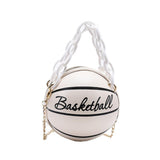 Maxbell Mini Shoulder Bag travel Leather Chain Tote Graphic Black