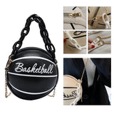 Maxbell Mini Shoulder Bag travel Leather Chain Tote Graphic Black
