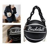 Maxbell Mini Shoulder Bag travel Leather Chain Tote Graphic Black