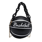 Maxbell Mini Shoulder Bag travel Leather Chain Tote Graphic Black