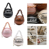 Maxbell Mini Shoulder Bag travel Leather Chain Tote Graphic Black