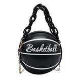 Maxbell Mini Shoulder Bag travel Leather Chain Tote Graphic Black