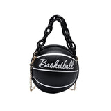 Maxbell Mini Shoulder Bag travel Leather Chain Tote Graphic Black