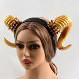 Maxbell Gothic Horn Headband for Halloween Costume Cosplay Party