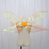 Maxbell Shiny Angel Butterfly Wing Fairy Wing Stage Performance Fancy Dress Orange