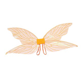 Maxbell Shiny Angel Butterfly Wing Fairy Wing Stage Performance Fancy Dress Orange