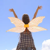 Maxbell Shiny Angel Butterfly Wing Fairy Wing Stage Performance Fancy Dress Orange