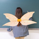 Maxbell Shiny Angel Butterfly Wing Fairy Wing Stage Performance Fancy Dress Orange