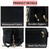 Maxbell Toiletry Bag Waterproof Makeup Cosmetic Bag Zippered for Conditioner Shampoo
