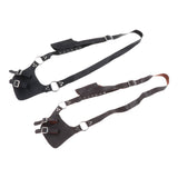 Maxbell Medieval Shoulder Strap PU Leather Knife Holder for Knight Costume Black