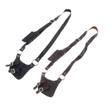 Maxbell Medieval Shoulder Strap PU Leather Knife Holder for Knight Costume Black