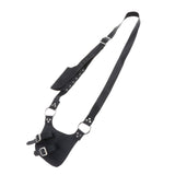 Maxbell Medieval Shoulder Strap PU Leather Knife Holder for Knight Costume Black
