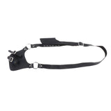 Maxbell Medieval Shoulder Strap PU Leather Knife Holder for Knight Costume Black