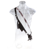 Maxbell Medieval Shoulder Strap PU Leather Knife Holder for Knight Costume Brown