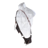 Maxbell Medieval Shoulder Strap PU Leather Knife Holder for Knight Costume Brown