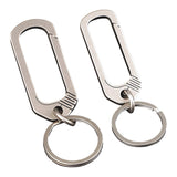 Maxbell Metal Keychain Anti Lost Ring Chain Lightweight for Men 79mm