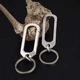 Maxbell Metal Keychain Anti Lost Ring Chain Lightweight for Men 79mm