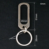 Maxbell Metal Keychain Anti Lost Ring Chain Lightweight for Men 79mm