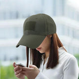 Maxbell Sport Hats Dad Hats Adjustable Breathable for Running Camping Woman Man Green