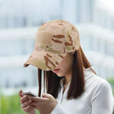 Maxbell Sport Hats Dad Hats Adjustable Breathable for Running Camping Woman Man Light Camouflage