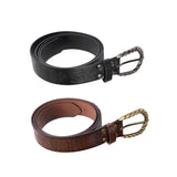 Maxbell Embossed Medieval Belt Cosplay Alloy Buckle Accessories Halloween  Black