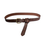 Maxbell Embossed Medieval Belt Cosplay Alloy Buckle Accessories Halloween  Brown