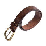 Maxbell Embossed Medieval Belt Cosplay Alloy Buckle Accessories Halloween  Brown