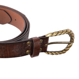 Maxbell Embossed Medieval Belt Cosplay Alloy Buckle Accessories Halloween  Brown