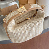 Maxbell Woven Handbag Adjustable Tote fashion Boho for Summer Beach Ladies